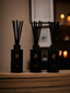 ZENZAR luxury reed diffuser in elegant glass bottle with natural reeds for home fragrance